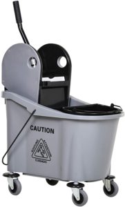 wringer mop bucket on wheels